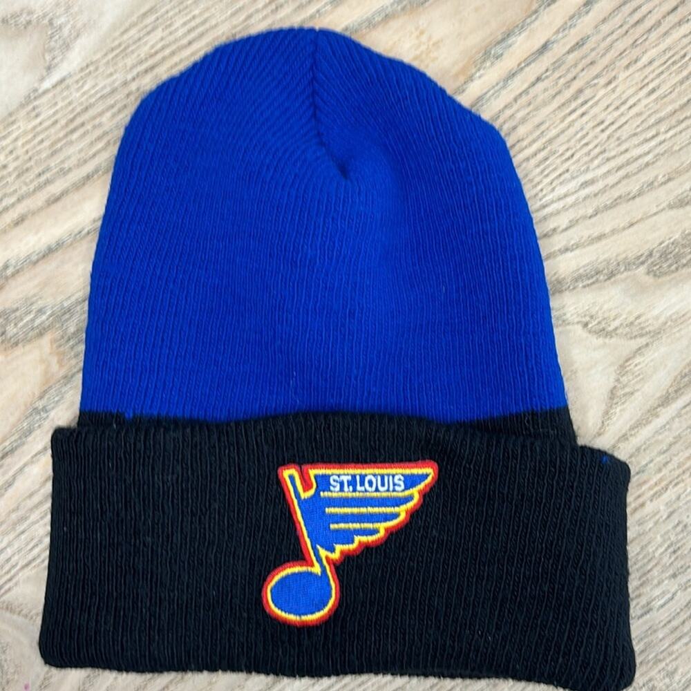 Vintage 1980’s Saint Louis Blues Stocking Cap Hat Cap Beanie STL